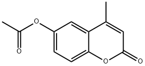 (4-methyl-2-oxo-chromen-6-yl) acetate Struktur