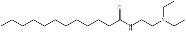 N-(2-diethylaminoethyl)dodecanamide Struktur