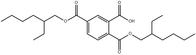 1,2,4-Benzenetricarboxylic acid hydrogen 1,4-bis(2-ethylhexyl) ester Struktur