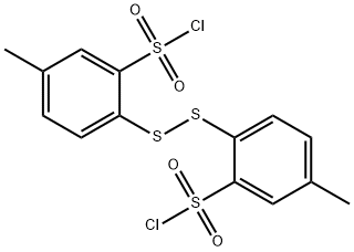 2,2'-Dithiobis[5-methylbenzenesulfonic acid chloride] Struktur