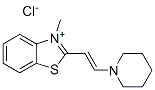 3-methyl-2-[2-piperidinovinyl]benzothiazolium chloride Struktur