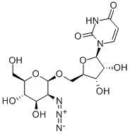 5'-O-(2-AZIDO-2-DEOXY-BETA-D-MANNOPYRANOSYL)-URIDINE Struktur