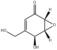 7-Oxabicyclo[4.1.0]hept-3-en-2-one, 5-hydroxy-4-(hydroxymethyl)-, (1R,5S,6R)- (9CI) Struktur