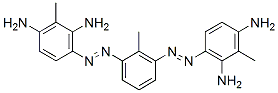 3,3'-[(2-methyl-m-phenylene)bis(azo)]bistoluene-2,6-diamine  Struktur