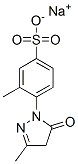 3-Methyl-4-(3-methyl-5-oxo-2-pyrazolin-1-yl)benzenesulfonic acid sodium salt Struktur