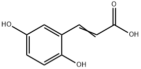 (E)-3-(2,5-二羥苯基)丙烯酸, 636-01-1, 結(jié)構(gòu)式