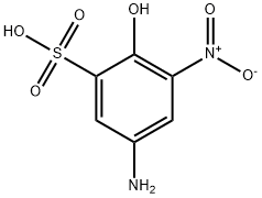 5-amino-2-hydroxy-3-nitrobenzenesulphonic acid  Struktur