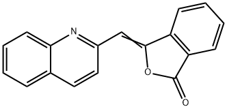 3-(2-quinolylmethylene)phthalide  Struktur