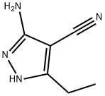 3-Amino-5-ethyl-1H-pyrazole-4-carbonitrile Struktur