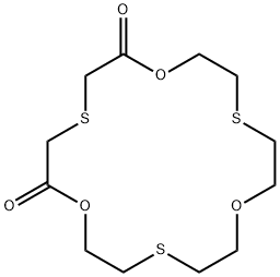 2,6-DIKETO-4,10,16-TRITHIA-18-CROWN-6 Struktur