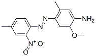 2-Methoxy-5-methyl-4-[(4-methyl-2-nitrophenyl)azo]aniline Struktur