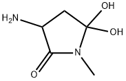 2-Pyrrolidinone, 3-amino-5,5-dihydroxy-1-methyl- (9CI) Struktur