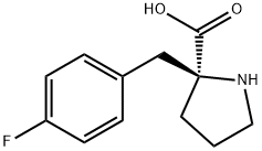 (S)-ALPHA-(4-FLUOROBENZYL)-PROLINE-HCL Struktur