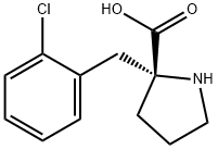 (R)-ALPHA-(2-CHLOROBENZYL)-PROLINE-HCL Struktur