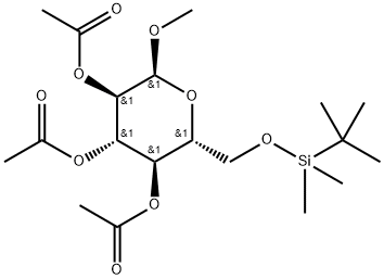 Methyl-6-O-(tert.-butyldimethylsilyl)-2,3,4-tri-O-acetyl-α-D-glucopyranoside|甲基 6-O-[(叔丁基)二甲基硅烷基]-ALPHA-D-吡喃葡萄糖苷三乙酸酯