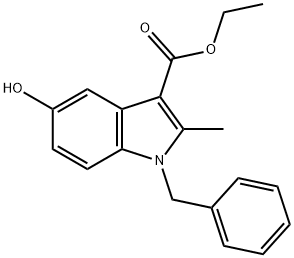 ethyl 1-benzyl-5-hydroxy-2-methyl-1H-indole-3-carboxylate Struktur