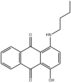 1-(butylamino)-4-hydroxyanthraquinone Struktur