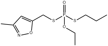 Dithiophosphoric acid O-ethyl S-[(3-methylisoxazol-5-yl)methyl]S-propyl ester Struktur