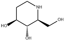 3,4-Piperidinediol,2-(hydroxymethyl)-,(2S,3S,4S)-(9CI) Struktur