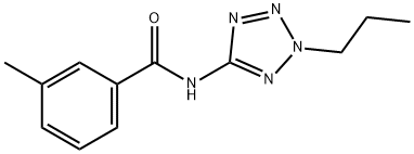 Benzamide, 3-methyl-N-(2-propyl-2H-tetrazol-5-yl)- (9CI) Struktur