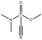 N,N-Dimethylphosphoramidocyanidic acid methyl ester Struktur