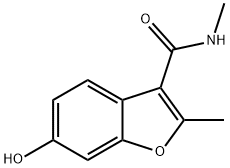 6-Hydroxy-N,2-dimethylbenzofuran-3-carboxamide Struktur