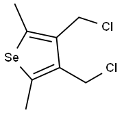 3,4-Bis(chloromethyl)-2,5-dimethylselenophene Struktur