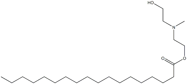 Octadecanoic acid 2-[(2-hydroxyethyl)methylamino]ethyl ester Struktur