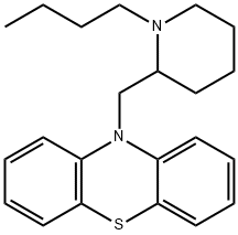 10-[(1-Butyl-2-piperidinyl)methyl]-10H-phenothiazine Struktur