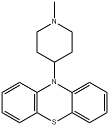 10-(1-Methyl-4-piperidinyl)-10H-phenothiazine Struktur