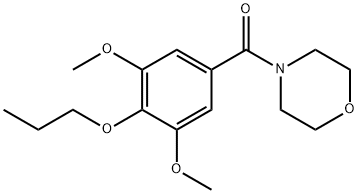 4-(3,5-Dimethoxy-4-propoxybenzoyl)morpholine Struktur