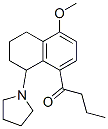 1-(1,2,3,4-Tetrahydro-8-butyryl-5-methoxynaphthalen-1-yl)pyrrolidine Struktur