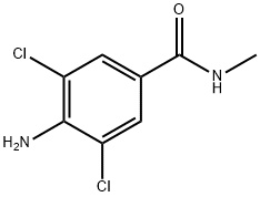 4-Amino-3,5-dichloro-N-methylbenzamide Struktur