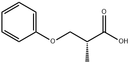 Propanoic acid, 2-methyl-3-phenoxy-, (2R)- (9CI) Struktur