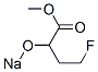 4-Fluoro-2-sodiooxybutyric acid methyl ester Struktur