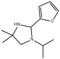 4,4-Dimethyl-2-(2-furyl)-1-isopropylimidazolidine Struktur