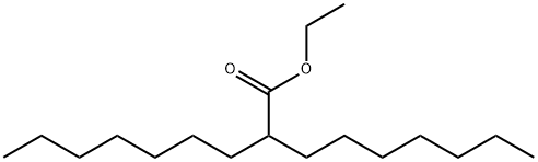 Diheptylacetic acid ethyl ester Struktur