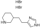 3-[2-(1H-IMIDAZOL-4-YL)-ETHYL]-PIPERIDINE 2HBR Struktur