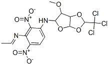 N-[[4-methoxy-7-(trichloromethyl)-2,6,8-trioxabicyclo[3.3.0]oct-3-yl]m ethylideneamino]-2,4-dinitro-aniline Struktur