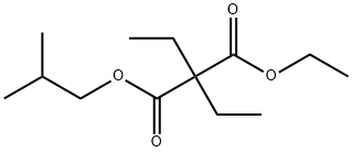 Diethylmalonic acid 1-ethyl 3-isobutyl ester Struktur