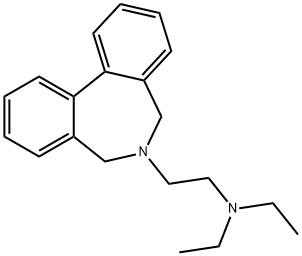 6,7-Dihydro-6-[2-(diethylamino)ethyl]-5H-dibenz[c,e]azepine Struktur