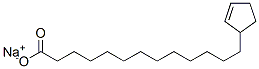 2-Cyclopentene-1-tridecanoic acid sodium salt Struktur