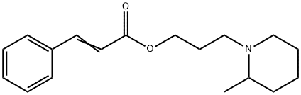 3-Phenylpropenoic acid 3-(2-methylpiperidino)propyl ester Struktur