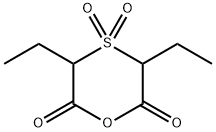 1,4-Oxathiane-2,6-dione,3,5-diethyl-,4,4-dioxide(9CI) Struktur