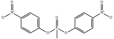 bis(4-nitrophenyl) methylphosphonate Struktur