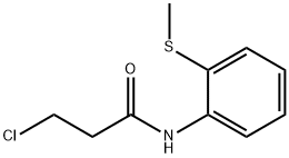 3-CHLORO-N-[2-(METHYLTHIO)PHENYL]PROPANAMIDE Struktur