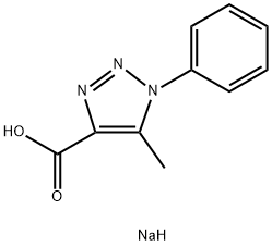 5-Methyl-1-phenyl-1H-1,2,3-triazole-4-carboxylic acid sodium salt Struktur