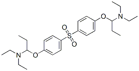 Bis[p-(1-diethylaminopropoxy)phenyl] sulfone Struktur