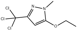 3-(TRICHLOROMETHYL)-5-ETHOXY-1-METHYL-1H-PYRAZOLE Struktur