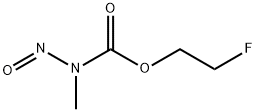 N-Methyl-N-nitrosocarbamic acid 2-fluoroethyl ester Struktur